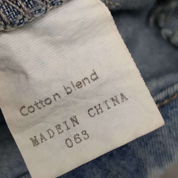 Jeans F.A.shion Denim Mini Skirt Size Large Cargo Pockets Belt Loops Light Blue - Picture 7 of 8